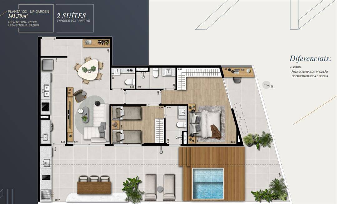 Apartamento, 101 m² - Foto 7